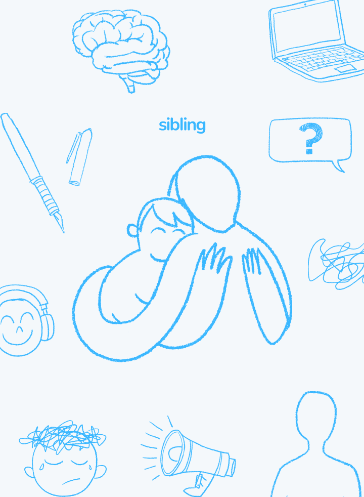 Sibling - Counseling support illustration